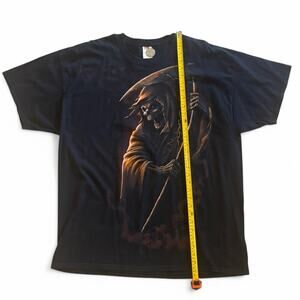 Black Gildan grim reaper tee